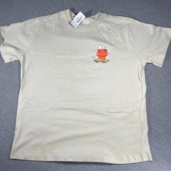 RSQ Other - RSQ Peanuts Youth XL “Boo” Halloween Beige Graphic T-Shirt Snoopy Charlie Brown